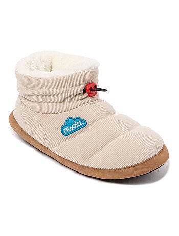 Chaussons unisexes Nuvola avec semelle en gomme