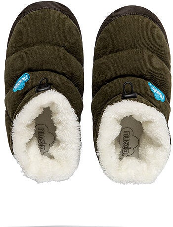 Chaussons unisexes Nuvola avec semelle en gomme