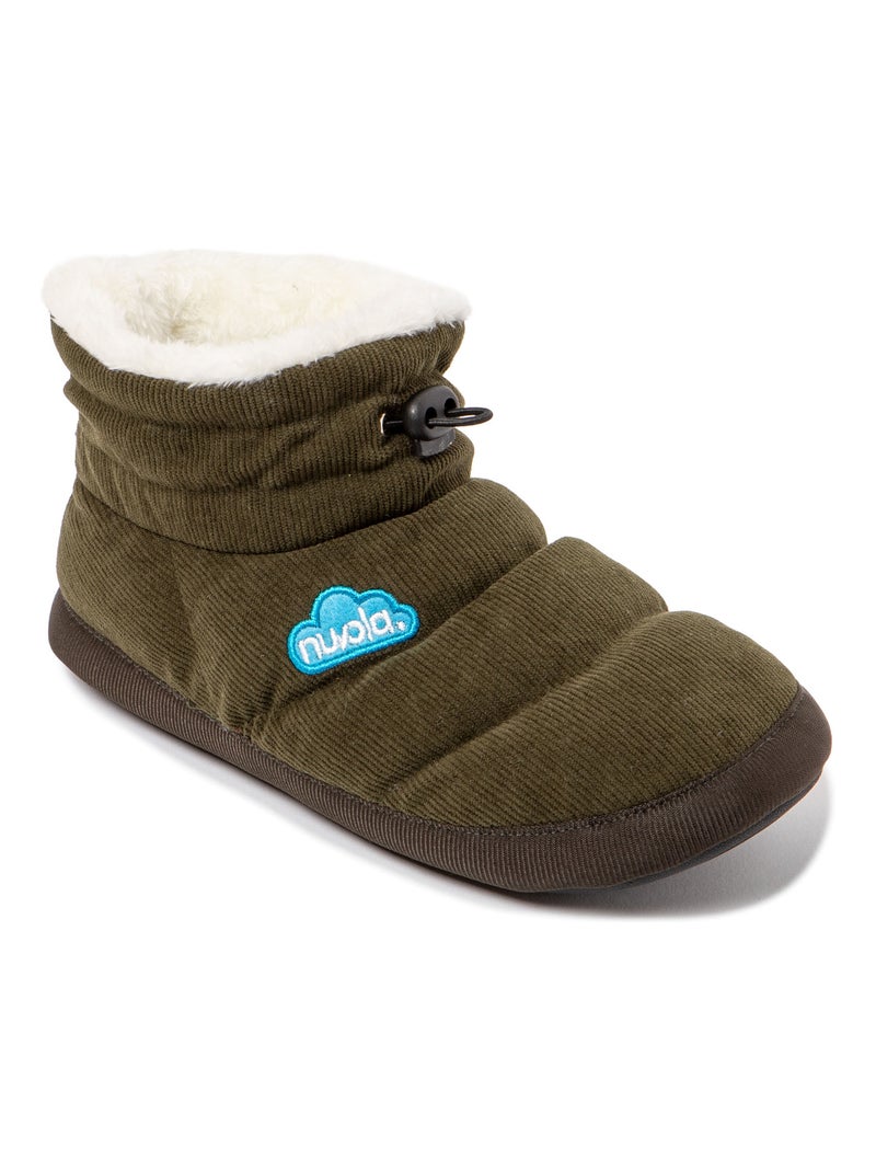 Chaussons unisexes Nuvola avec semelle en gomme Vert foncé - Kiabi