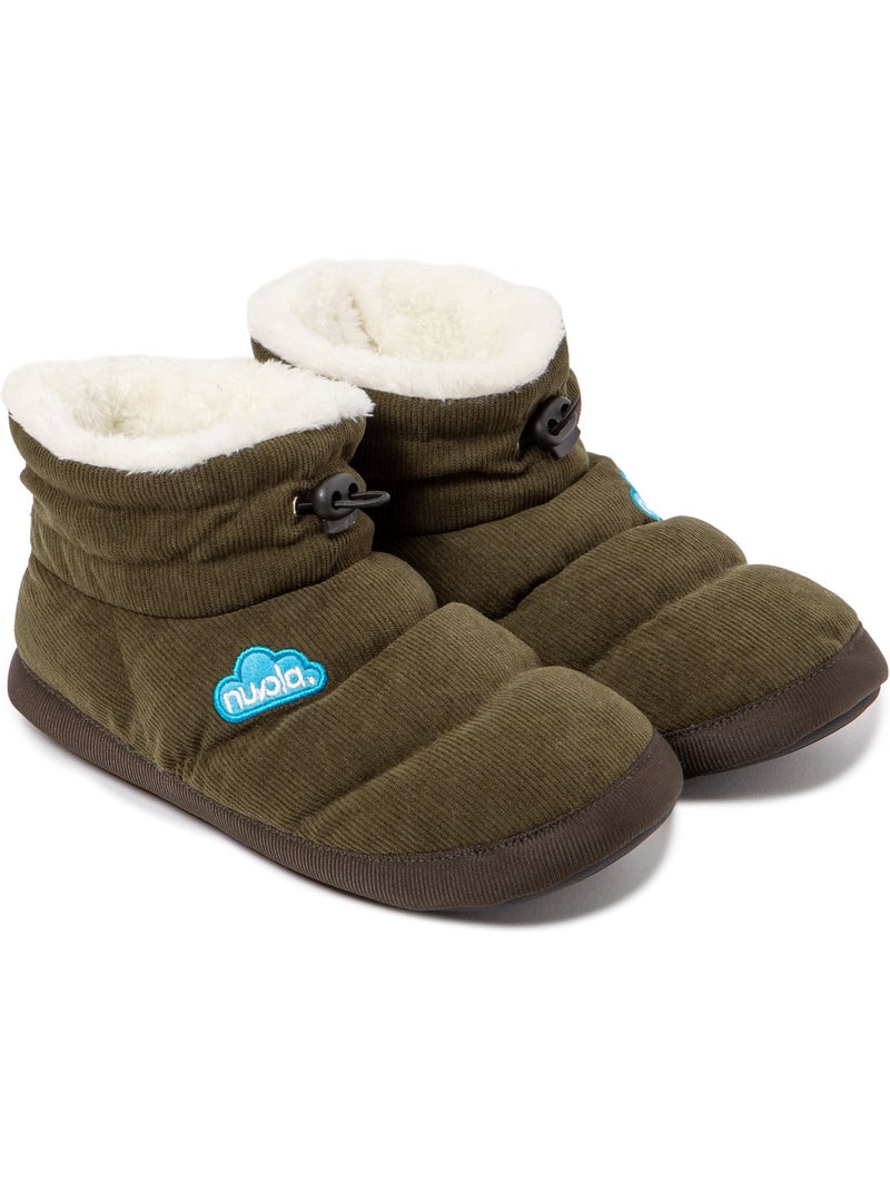 Chaussons unisexes Nuvola avec semelle en gomme Vert foncé - Kiabi