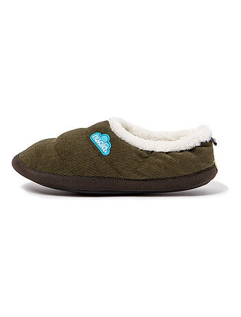 Chaussons unisexes Nuvola avec semelle en gomme