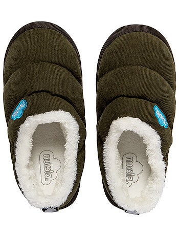 Chaussons unisexes Nuvola avec semelle en gomme