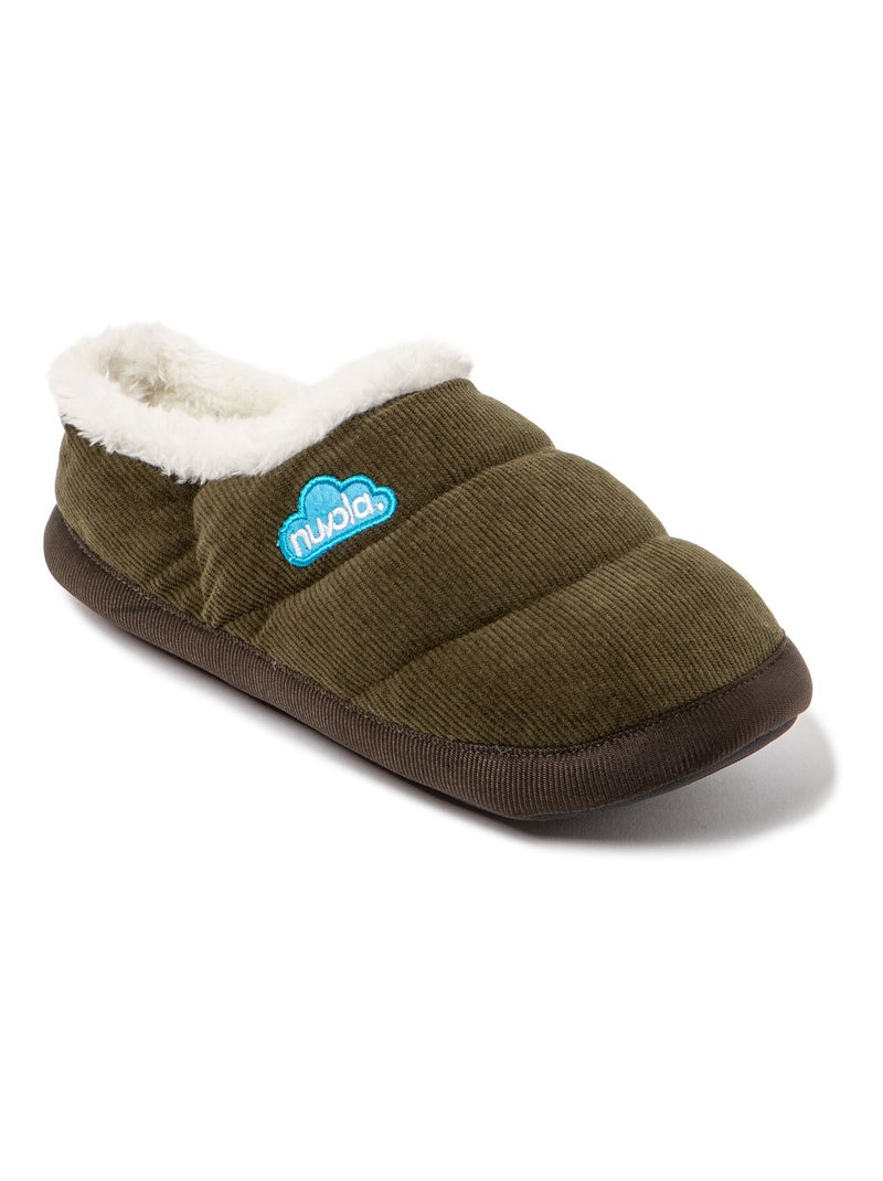 Chaussons unisexes Nuvola avec semelle en gomme Vert foncé - Kiabi