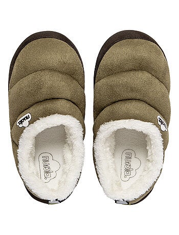 Chaussons unisexes Nuvola avec semelle en gomme