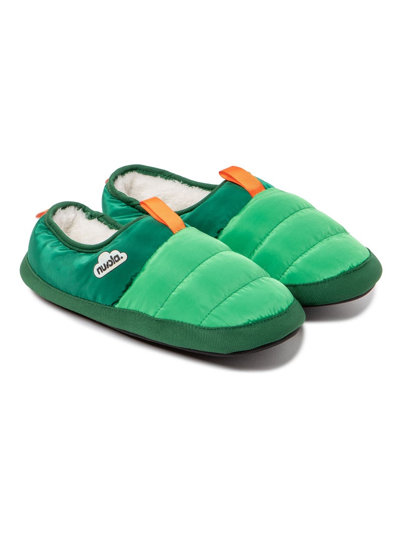 Chaussons unisexes Nuvola avec semelle en gomme Vert foncé - Kiabi