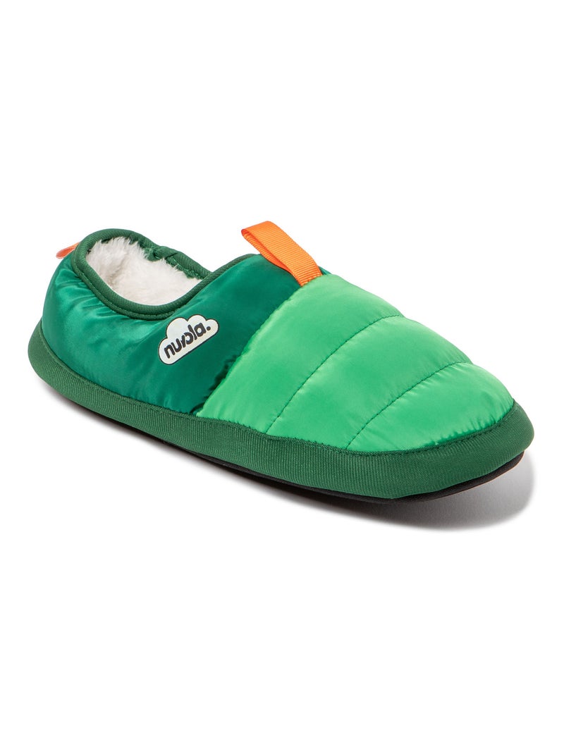Chaussons unisexes Nuvola avec semelle en gomme Vert foncé - Kiabi