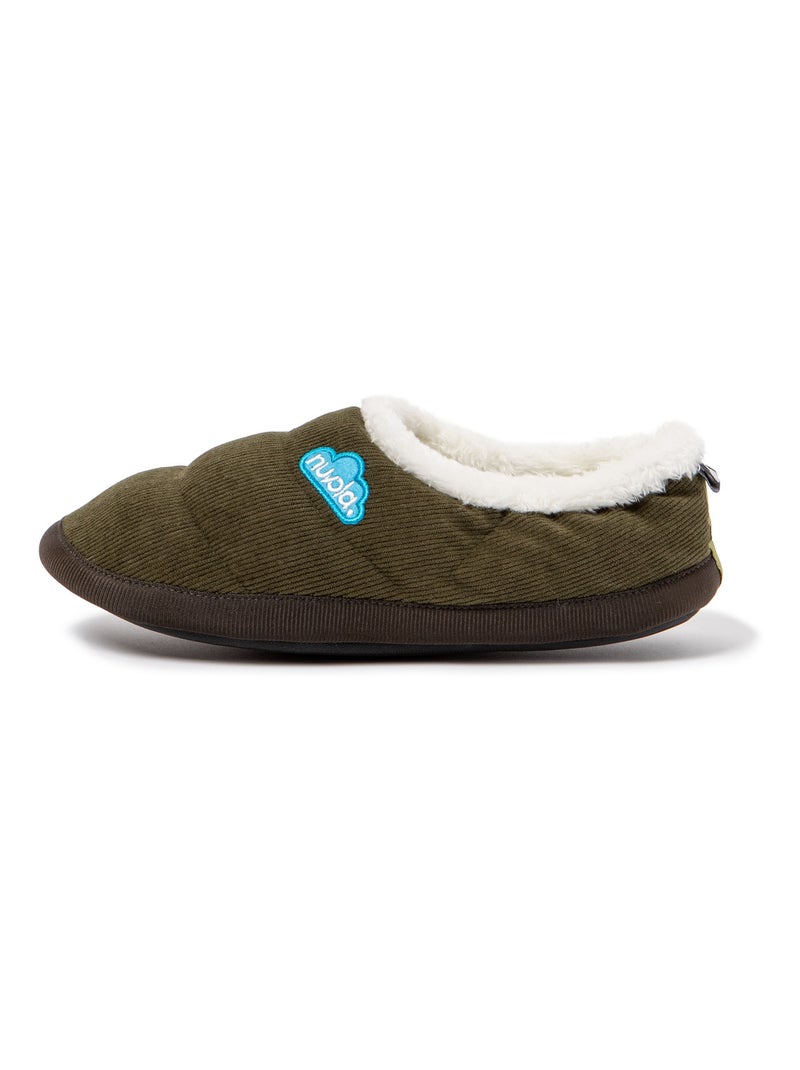 Chaussons unisexes Nuvola avec semelle en gomme Vert foncé - Kiabi