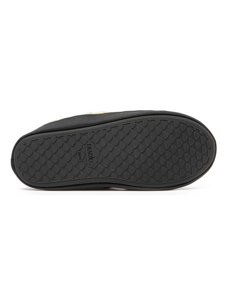 Chaussons unisexes Nuvola avec semelle en gomme Vert/Orange - Kiabi