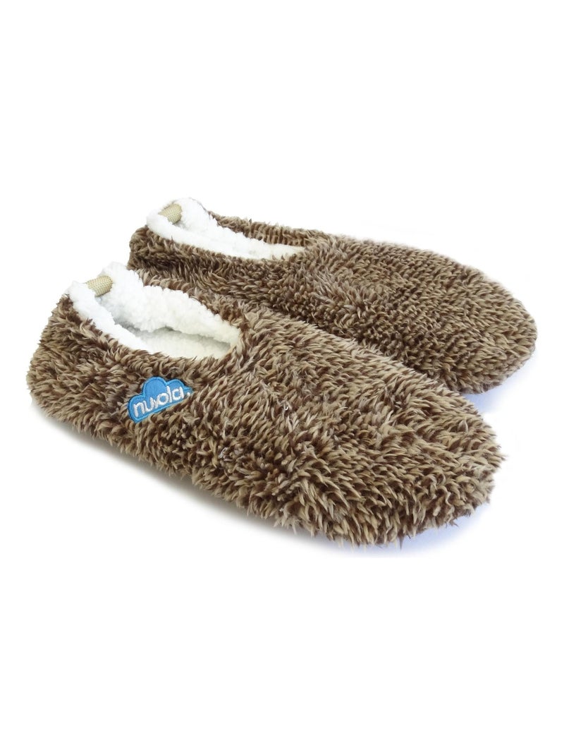 Chaussons unisexes Nuvola avec semelle en textile Marron - Kiabi