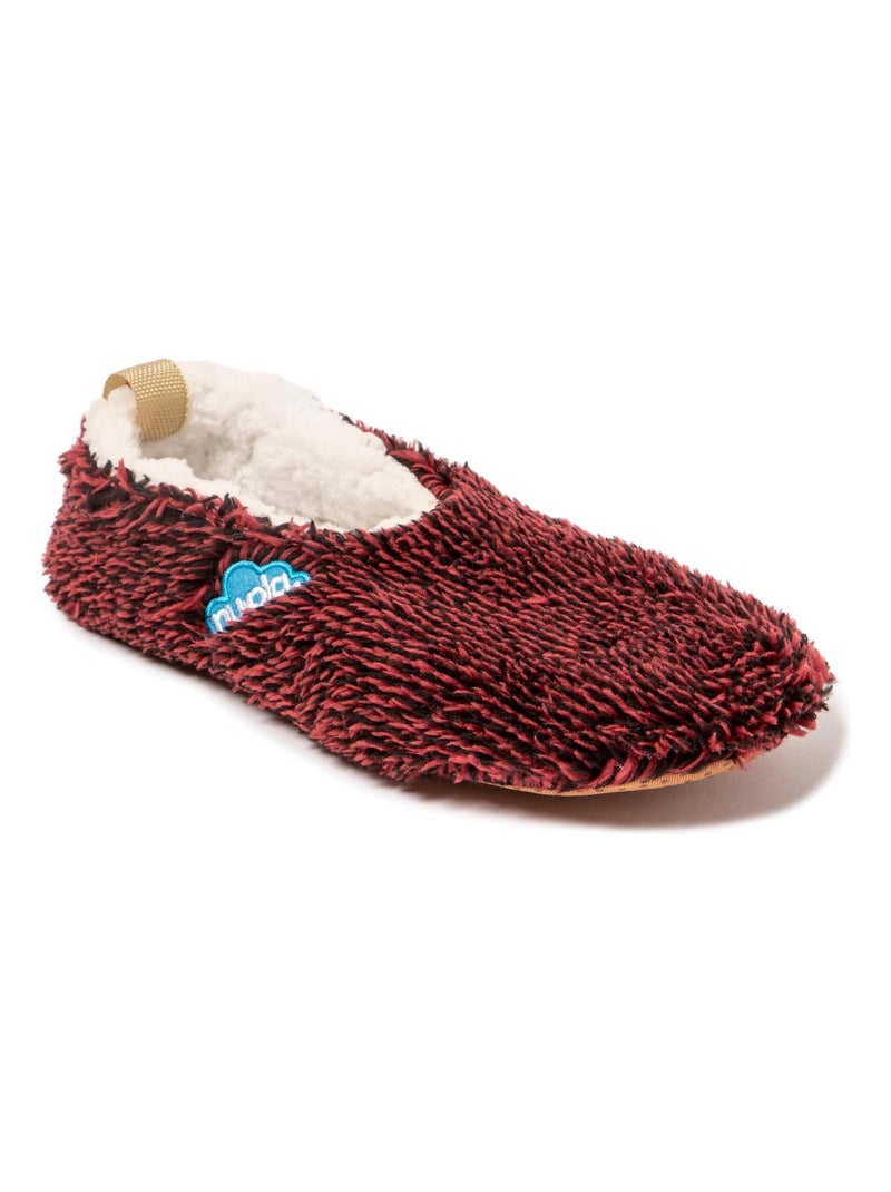 Chaussons unisexes Nuvola avec semelle textile Bordeaux - Kiabi