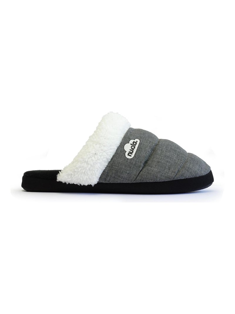 Chaussons unisexes Nuvola avec semelles en caoutchouc Gris - Kiabi