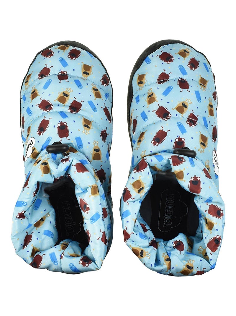 Chaussons unisexes Nuvola avec semelles en gomme Bleu ciel - Kiabi