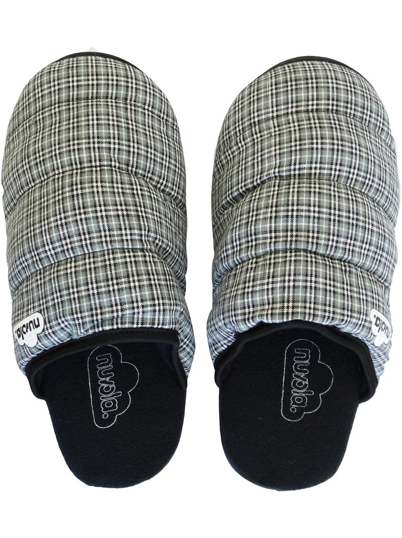 Chaussons unisexes Nuvola avec semelles en gomme Gris - Kiabi