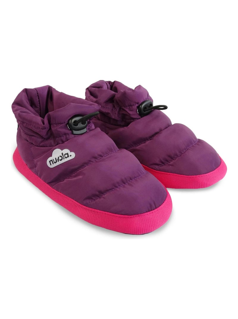 Chaussons unisexes Nuvola avec semelles en gomme Mauve lilas - Kiabi