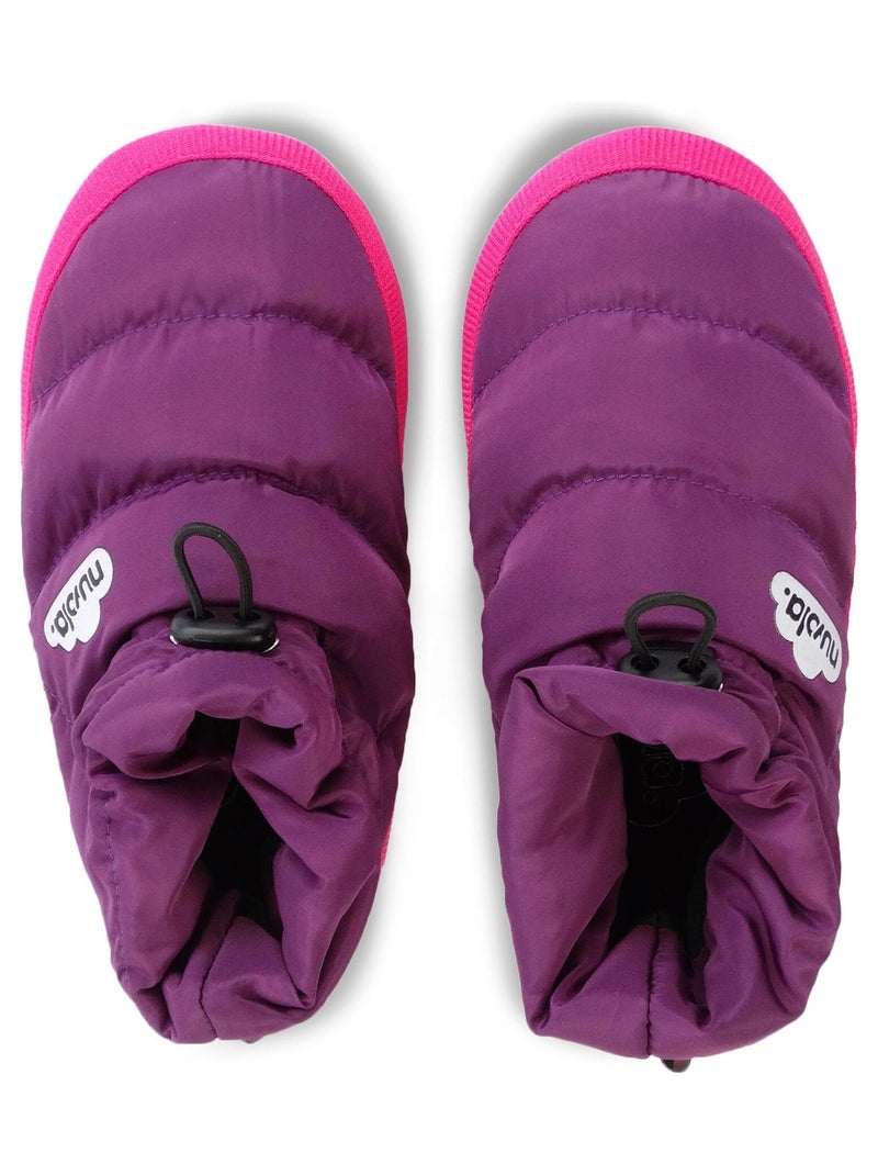 Chaussons unisexes Nuvola avec semelles en gomme Mauve lilas - Kiabi