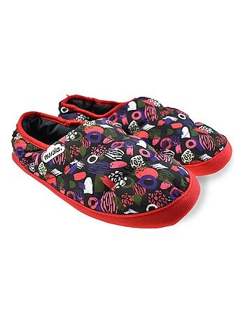Chaussons unisexes Nuvola avec semelles en gomme.