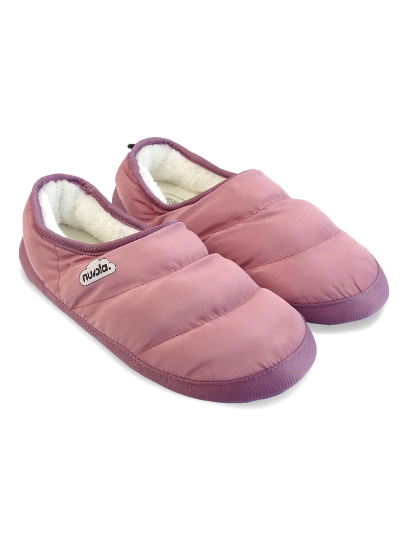 Chaussons unisexes Nuvola avec semelles en gomme Rose foncé - Kiabi