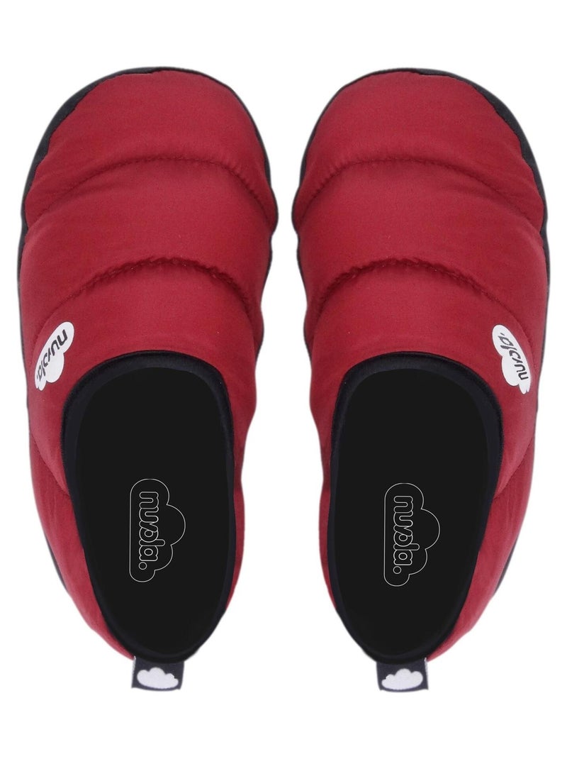 Chaussons unisexes Nuvola avec semelles en gomme Rouge - Kiabi