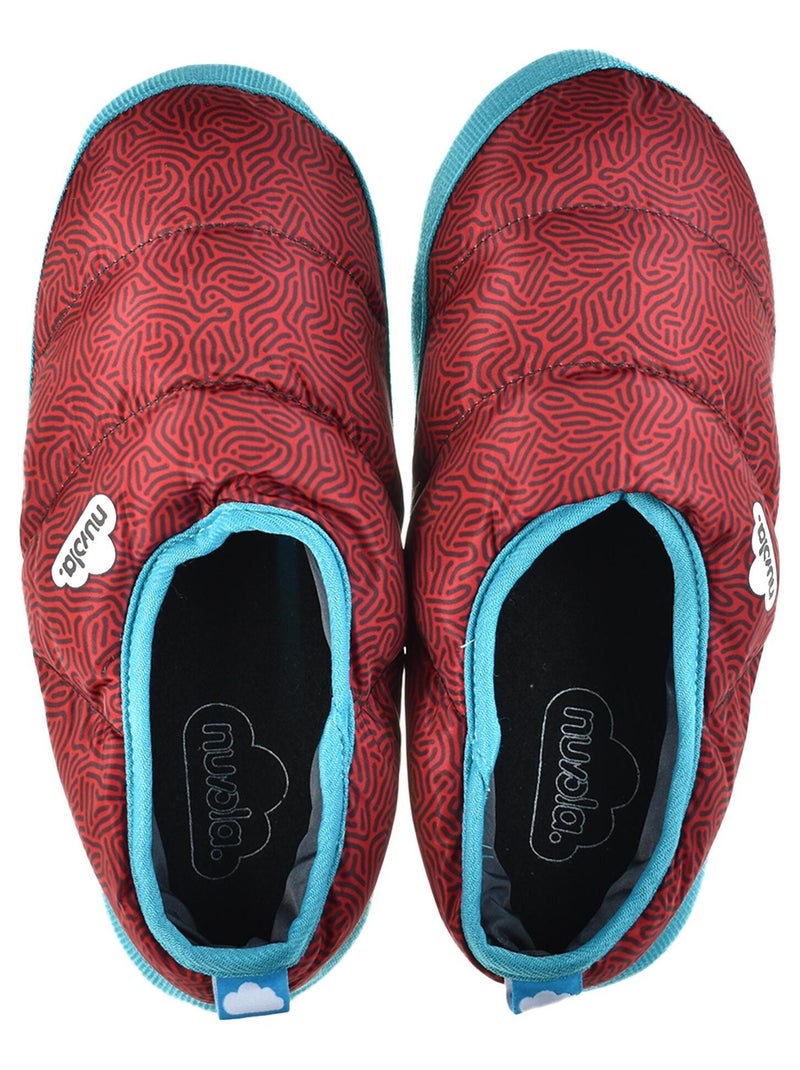 Chaussons unisexes Nuvola avec semelles en gomme Rouge - Kiabi