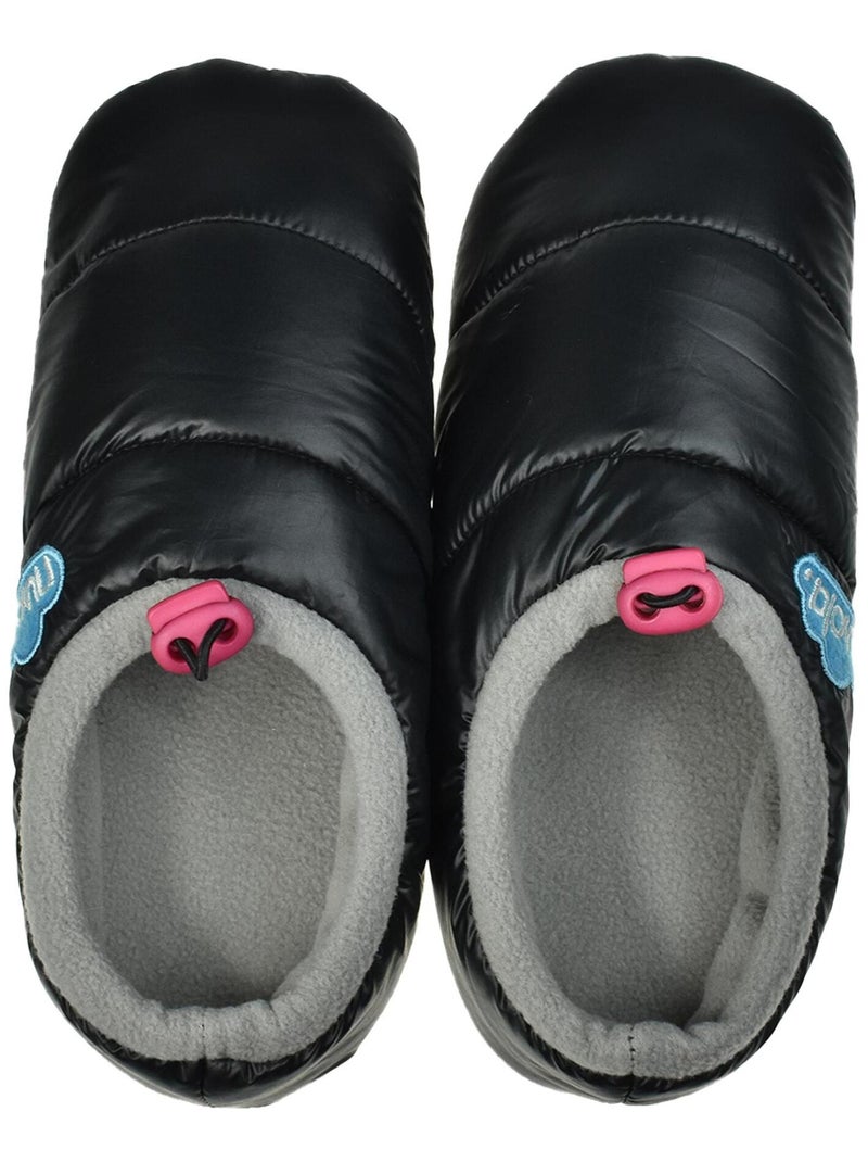 Chaussons unisexes Nuvola avec semelles en textile Noir - Kiabi