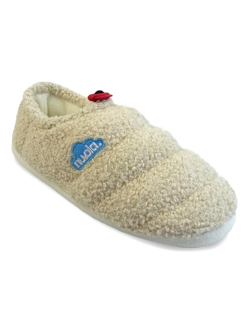Chaussons unisexes Nuvola semelle en gomme Beige - Kiabi