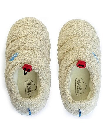 Chaussons unisexes Nuvola avec semelle en gomme