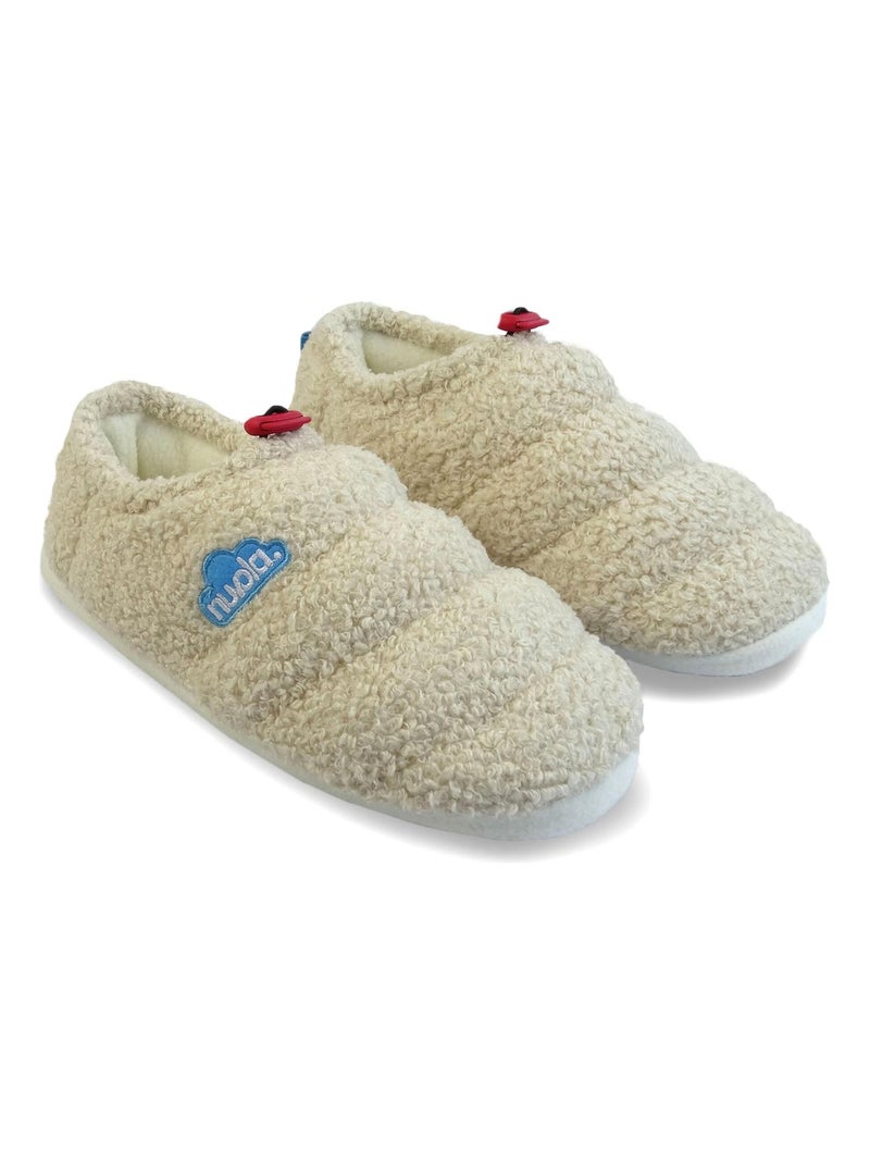 Chaussons unisexes Nuvola semelle en gomme Beige - Kiabi