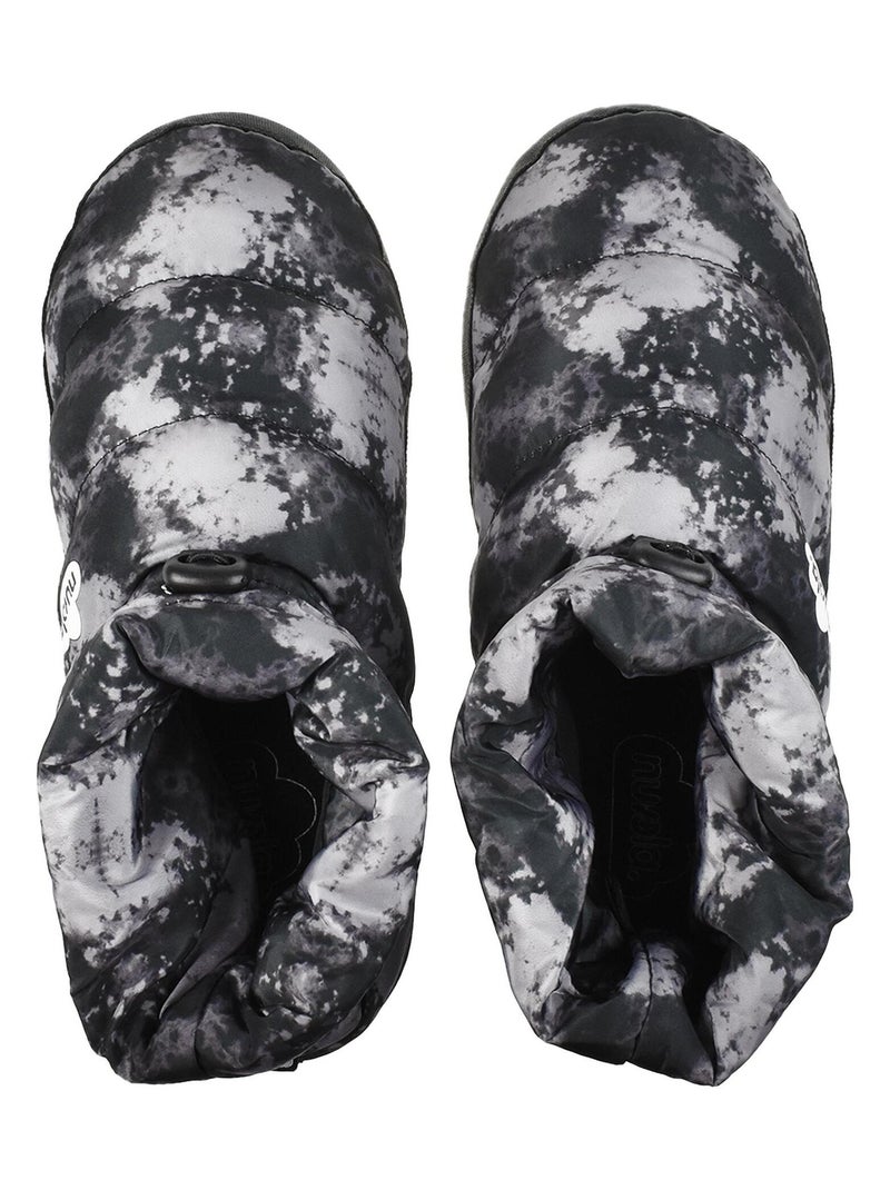 Chaussons unisexes Nuvola semelle en gomme Noir - Kiabi
