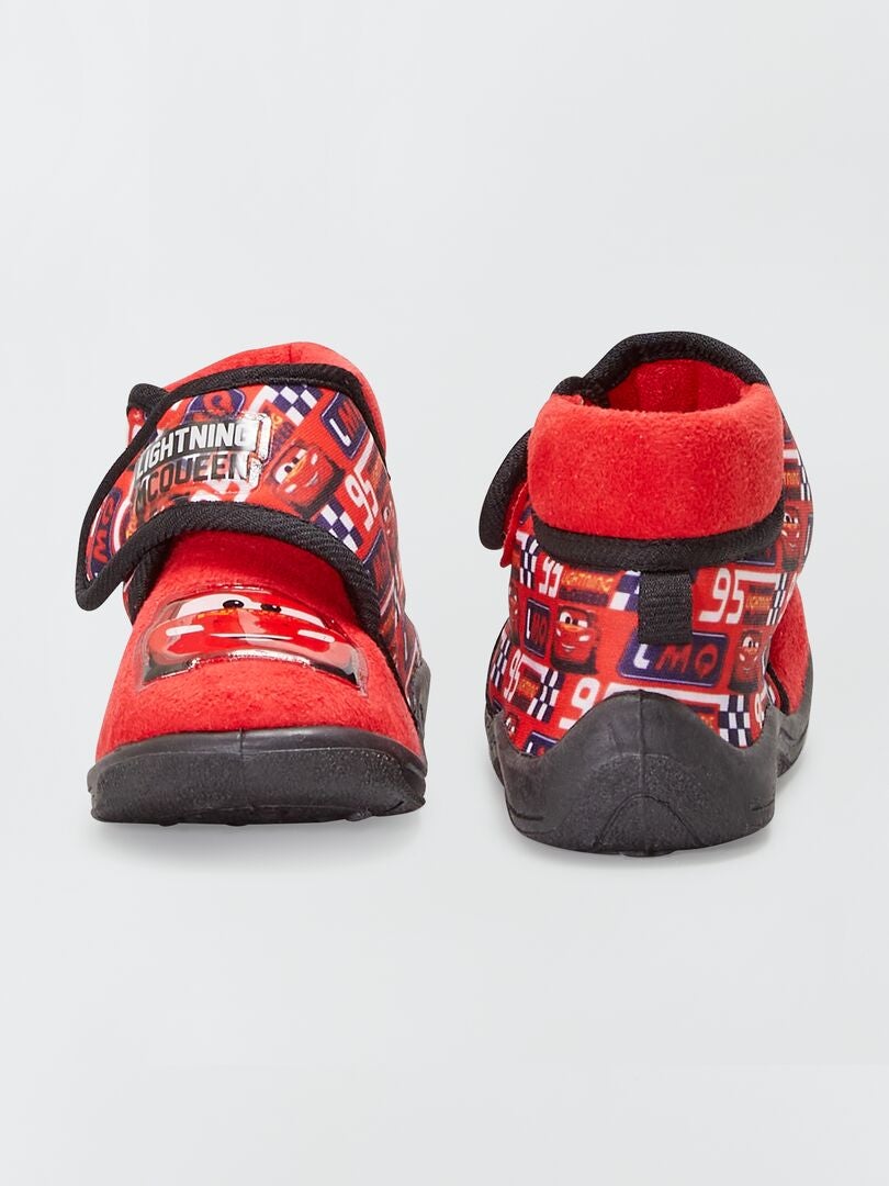 Chaussons velours 'Cars' rouge - Kiabi