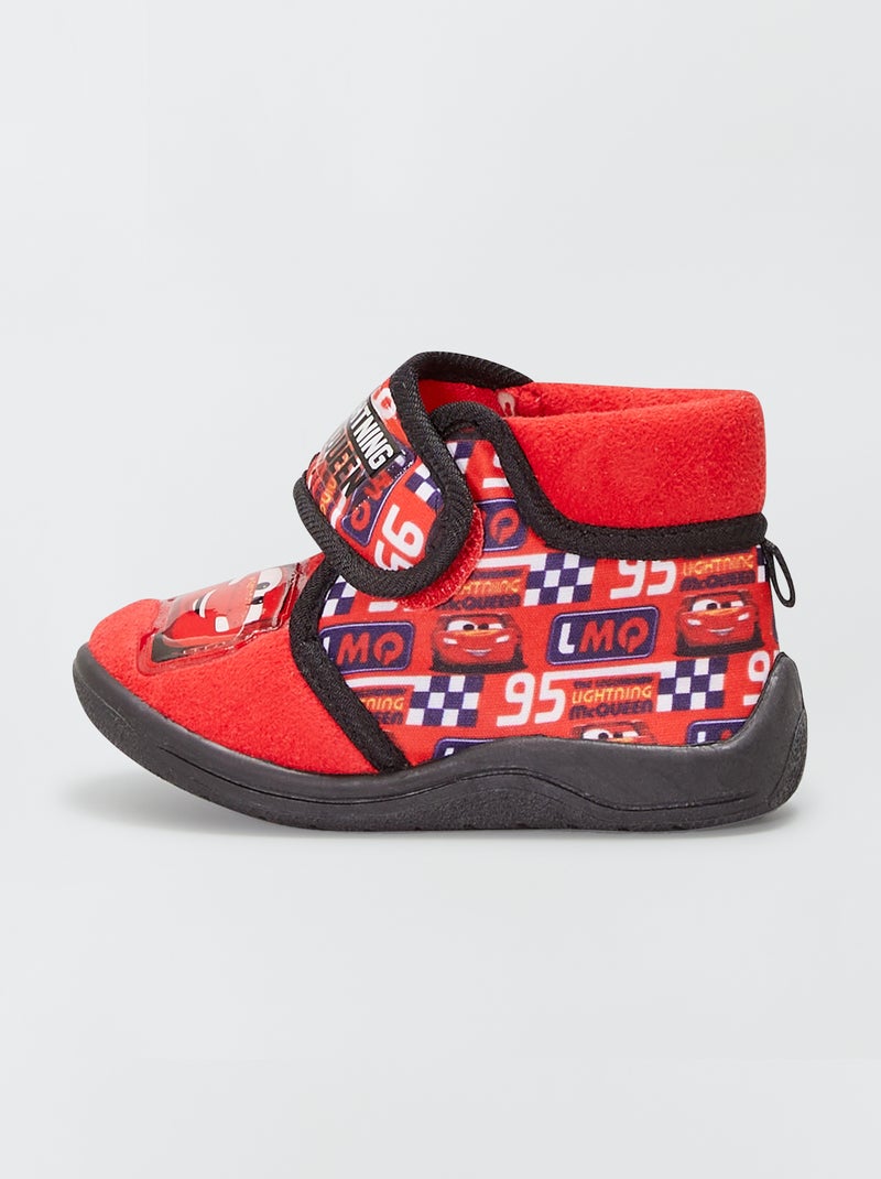 Chaussons velours 'Cars' rouge - Kiabi