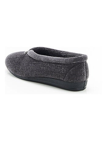 Chaussons velours côtelé brillant - Damart