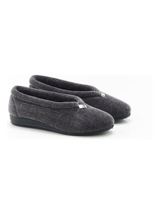 Chaussons velours côtelé brillant - Damart