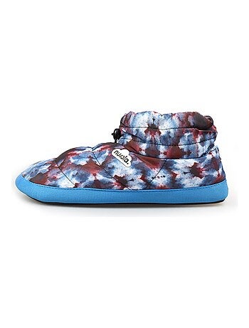 Chaussons verts unisexes avec semelle en gomme