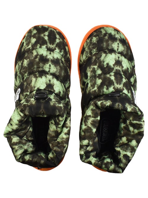 Chaussons verts unisexes avec semelle en gomme - Kiabi
