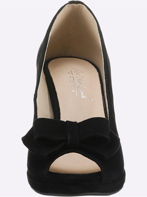 Chaussure à Bout Ouvert Cuir Velours De Chèvre - Taille Standard - Helline - Kiabi