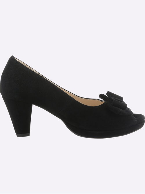 Chaussure à Bout Ouvert Cuir Velours De Chèvre - Taille Standard - Helline - Kiabi