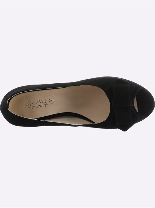 Chaussure à Bout Ouvert Cuir Velours De Chèvre - Taille Standard - Helline - Kiabi
