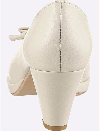Chaussure à Bout Ouvert Imitation Cuir Souple - Taille Standard - Helline