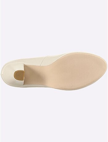 Chaussure à Bout Ouvert Imitation Cuir Souple - Taille Standard - Helline