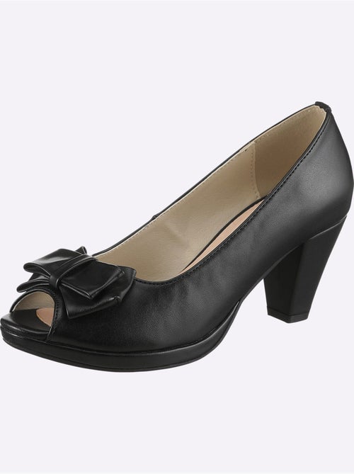 Chaussure à Bout Ouvert Imitation Cuir Souple - Taille Standard - helline - Kiabi