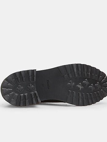 Chaussure à lacets en cuir avec talon de 4,5 cm BATA