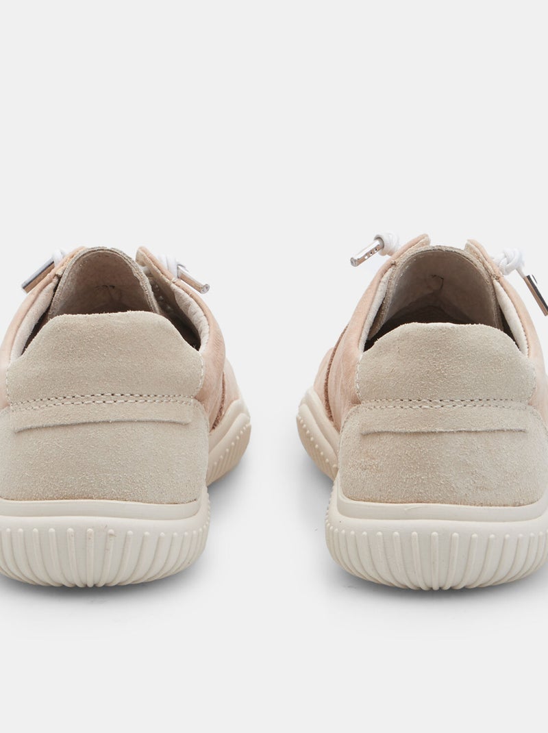 Chaussure à lacets en cuir  Bata Beige - Kiabi