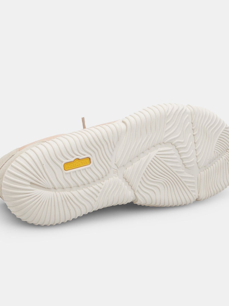Chaussure à lacets en cuir  Bata Beige - Kiabi