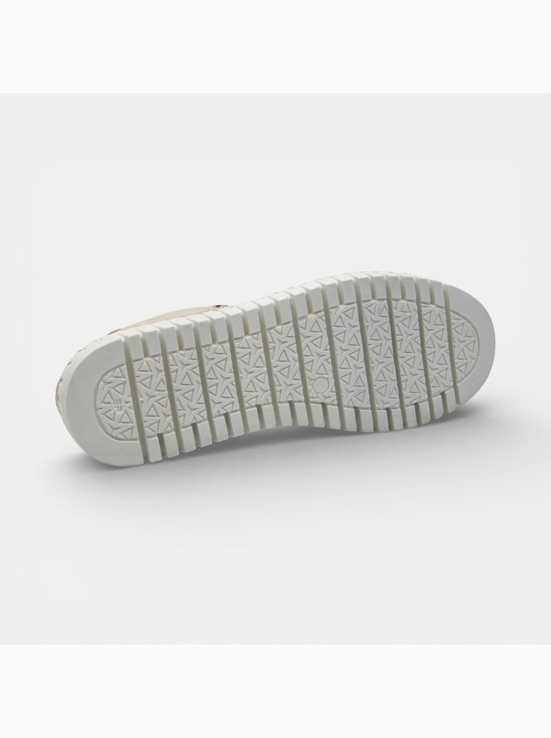 Chaussure à lacets en cuir Bata Beige - Kiabi