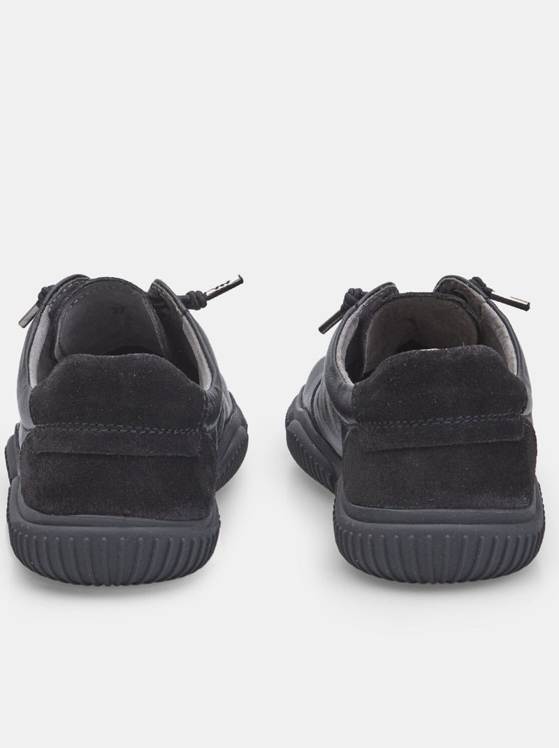 Chaussure à lacets en cuir  Bata Noir - Kiabi