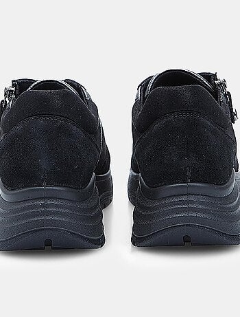Chaussure à lacets en daim avec fermeture éclair Bata