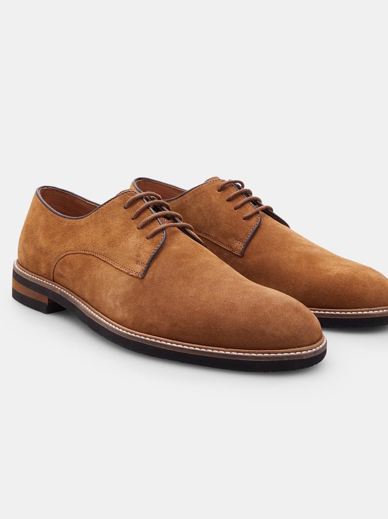 Chaussure à lacets en Daim confortables  BATA Bronze - Kiabi