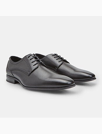 Chaussure à lacets pour homme en vernis