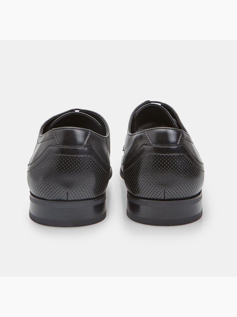 Chaussure à lacets pour homme en vernis Noir - Kiabi