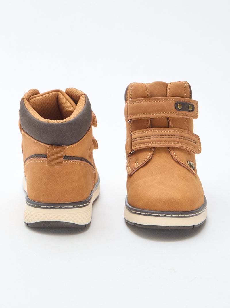 Chaussure à scratch 'Marfab' détaillée contrastante Marron - Kiabi